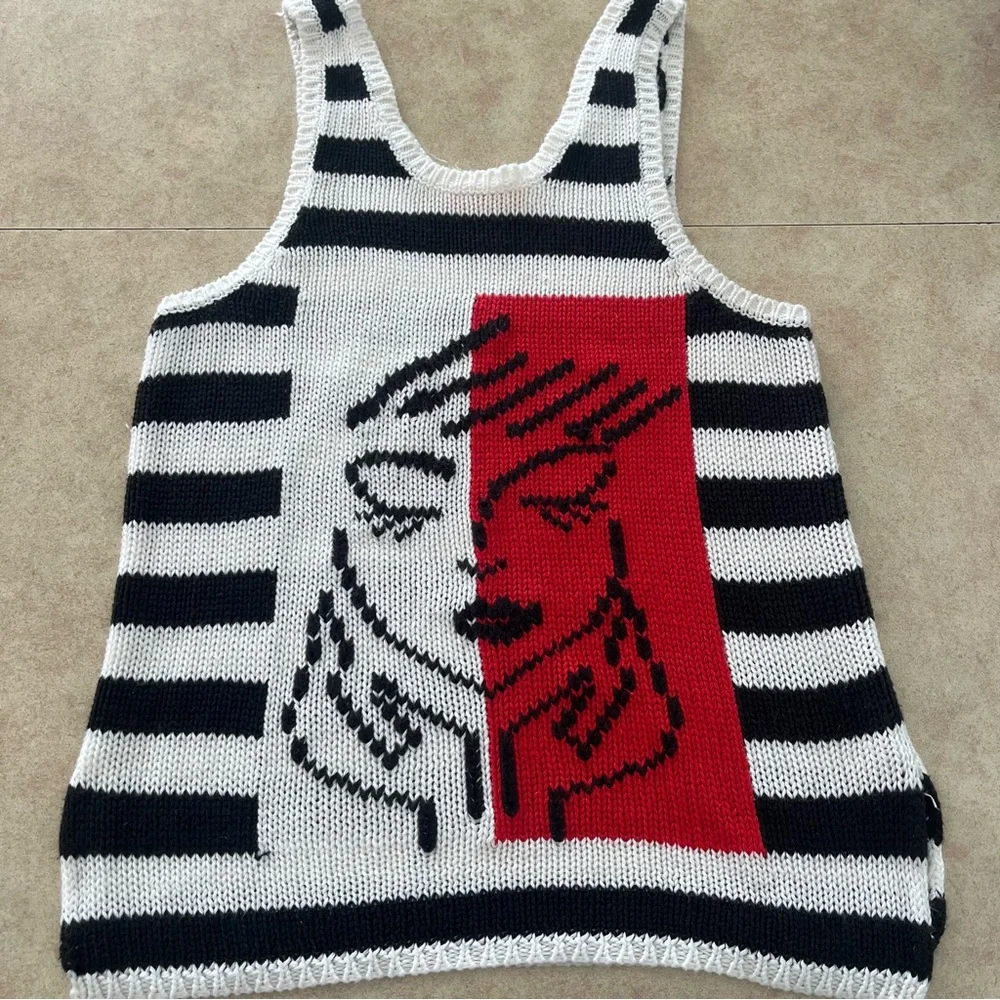 Vintage 1984 Eve Roth Jump Knit Long Tank Top - Picture 3 of 10